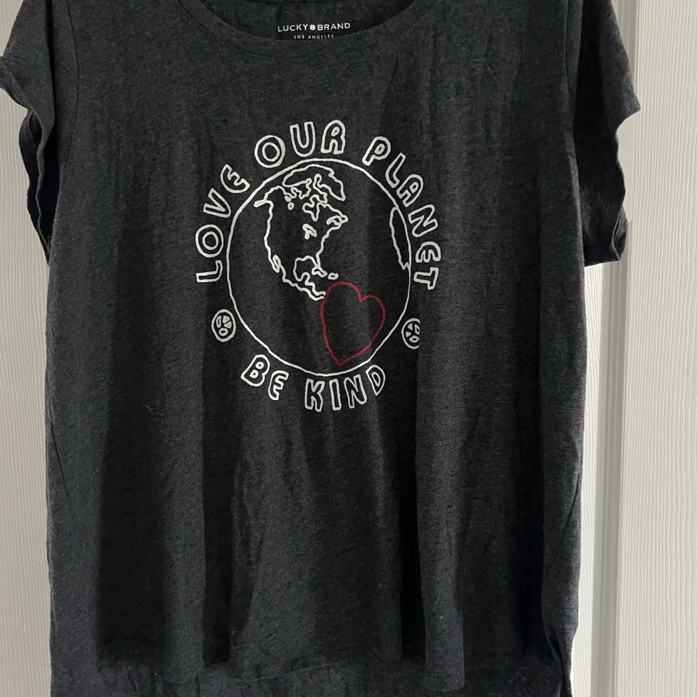 Lucky Brand Black Graphic Tee